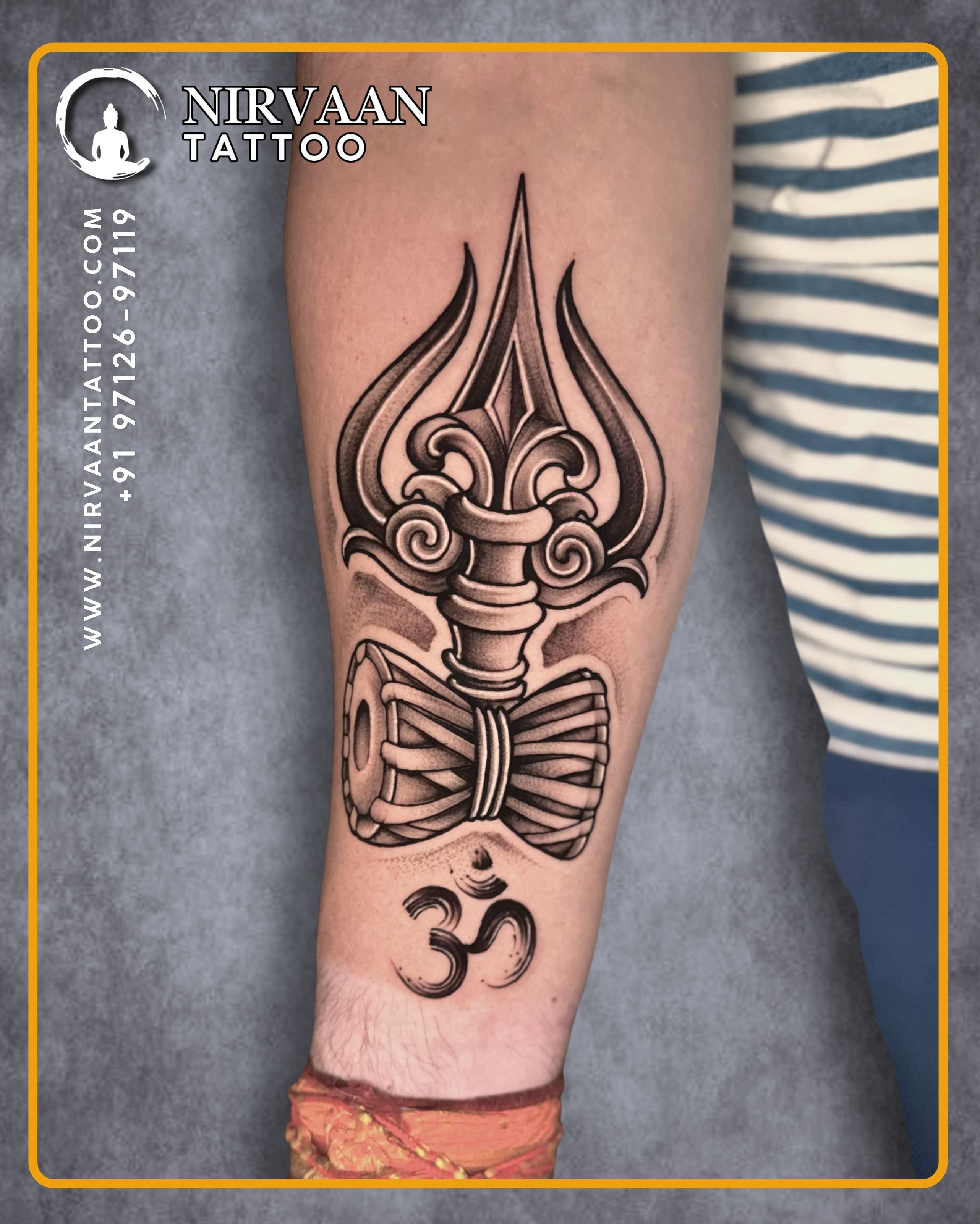 Trishul tattoo design